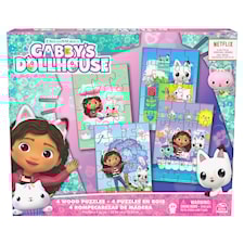 Gabbys Dollhouse träpussel 4-pack