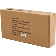 Lasikantinen puulokerikko, koko 32x16x6 cm, aukon koko 7x7 cm, 1 kpl