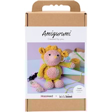 DIY Kit Amigurumi Igelkott ljusrosa & varm gul 1 förp