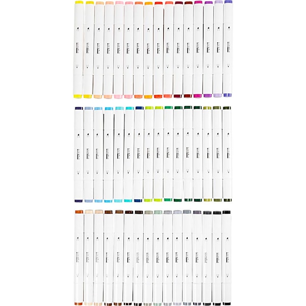 Illustration Markers Dubbelsidiga Standardf&auml;rger 48-pack Creativ Company