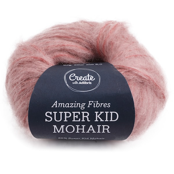 Adlibris Super Kid Mohair 25g Vintage Pink A567