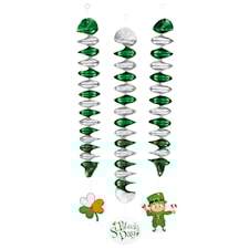 Spiral Dekoration St Patricks Day 3-pack