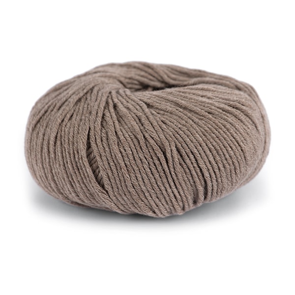 Knit At Home Classic Cotton Merino Ullmix 50 g Brun Melert 808