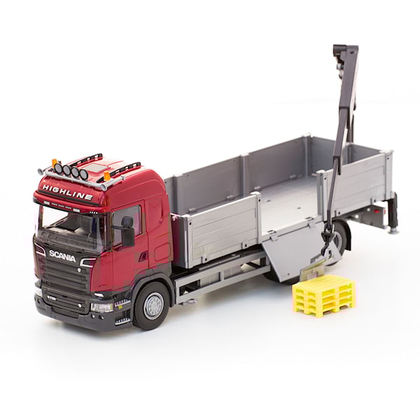 Emek Kranbil Scania, Rød -  Lastebiler & Traktorer