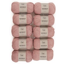 10-pack Bomull 8/4 Garn 100 g Dusty Pink A084 Adlibris