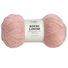 Socki Linum 100 g Dusty Pink C108 Adlibris