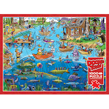 Pussel DoodleTown: Gone Fishing 1000 bitar, Cobble Hill