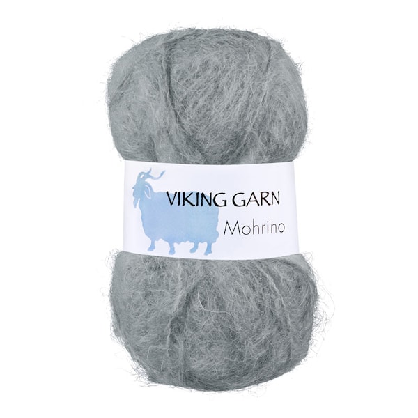 Mohrino Garn 50 g Lys grå 513 Viking Garn