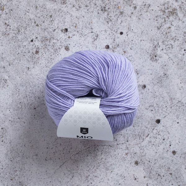 Mio Garn Merinoull 50 g Pastell Syren (30224) Järbo