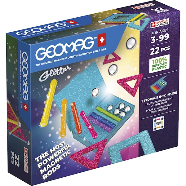 Geomag Glitter Recycled 22 deler