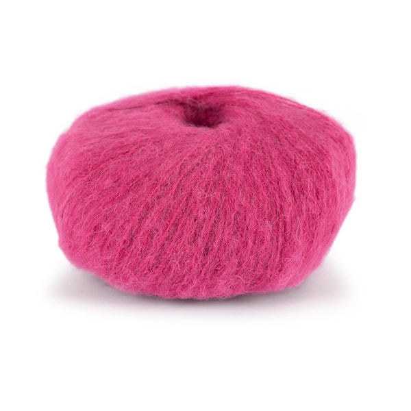 Du Store Alpacka Faerytale Garn 50 g mörk rosa 778
