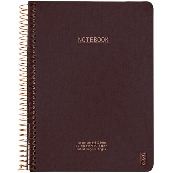 Notatbok A5 Premium Coffee KOZO