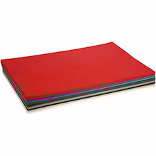 Julekartong, ass. farger, A2, 420x600 mm, 180 g, 20 ass. ark/ 1 pk.