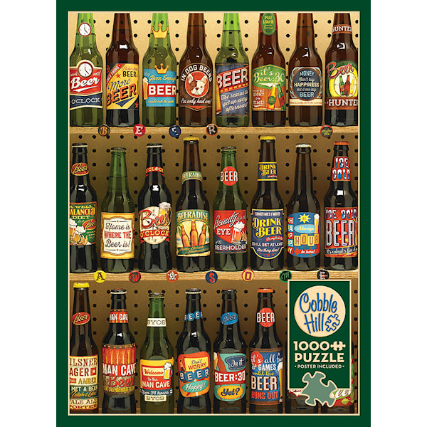Pussel Beer Collection 1000 bitar, Cobble Hill