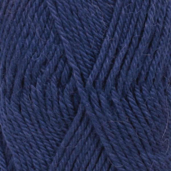 Lima Uni Colour Garn Ullmiks 50 g Marineblå 9016 Drops