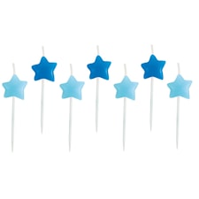 Kakelys, Stjerne, Blå, Jabadabado, 7 stk.