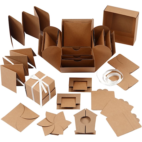 Creativ Company Explosion box - Brown (25380)