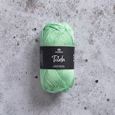 Tilda Garn Bomullsmix 50 g marsipangrön 83 Svarta Fåret