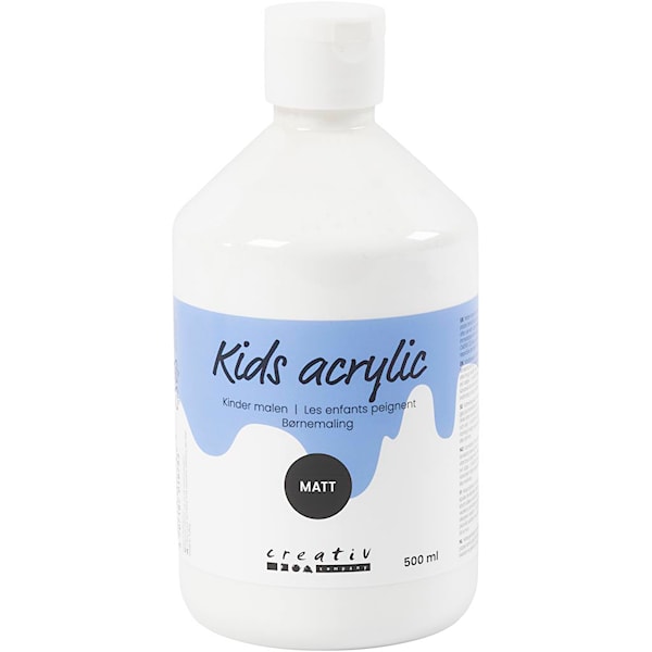 A-Color akrylmaling, 500 ml, hvit