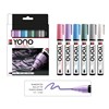 Markerpenna YONO, Pastell Set med 6 markers 1.5-3 mm