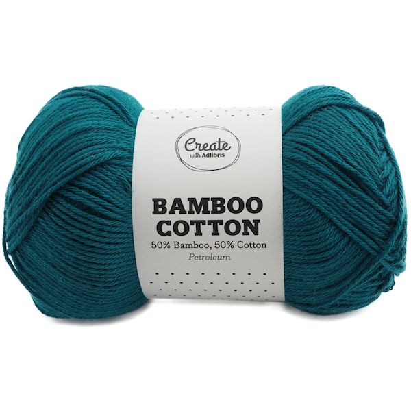 Adlibris Bamboo Cotton 100g Petroleum A520