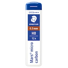 Stift till stiftpenna Mars Micro 0,5mm HB 12-pack Staedtler