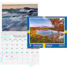 Väggkalender Sverige Natur 2023 Almanacksförlaget