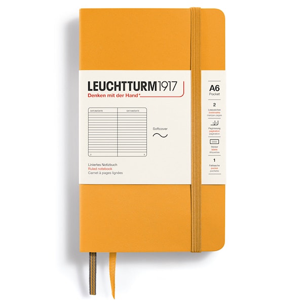 Notatbok A6 Soft Linjert Rising Sun Leuchtturm 1917