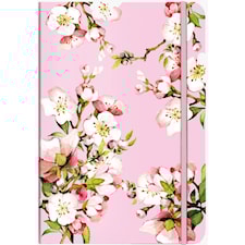 Anteckningsbok A5 Körsbärsblom Linjerad 192 sidor Cedon