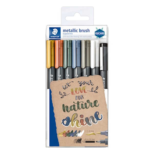 Metallic Penselpenna 7-p Staedtler