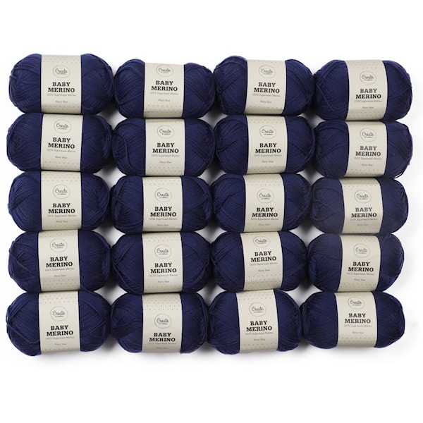 Adlibris Baby Merinovilla Lanka 50g Navy Blue A032 20 kpl
