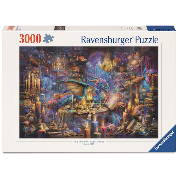 Dragon’s Library Pussel 3000 Bitar, Ravensburger
