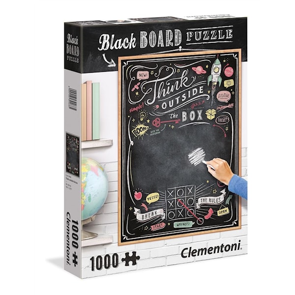 Pussel Blackboard Puzzle Think Ourside the Box 1000 bitar
