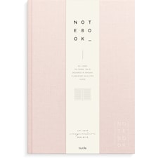 Anteckningsbok A4 Rosa textil, Linjerad, Burde