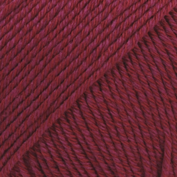 Drops Cotton Merino Uni Colour Lanka Villasekoitus 50g Bordeaux 07