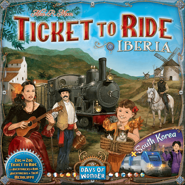 Ticket to Ride Map Collection 8: Iberia & South Korea Expansion (SE/NO/FI/EN)