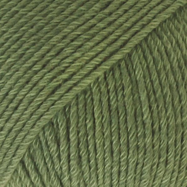 Drops Cotton Merino Uni Colour Lanka Villasekoitus 50g Forest Green 11