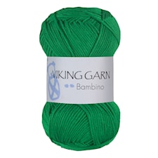Bambino Garn Bomullsmix 50 g Äppelgrön 435 Viking Garn