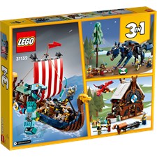 Vikingaskepp och Midgårdsormen LEGO® Creator (31132)