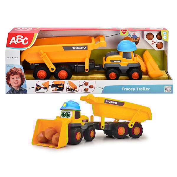 ABC Tracey Volvo Hjullaster med Tilhenger, 65 cm