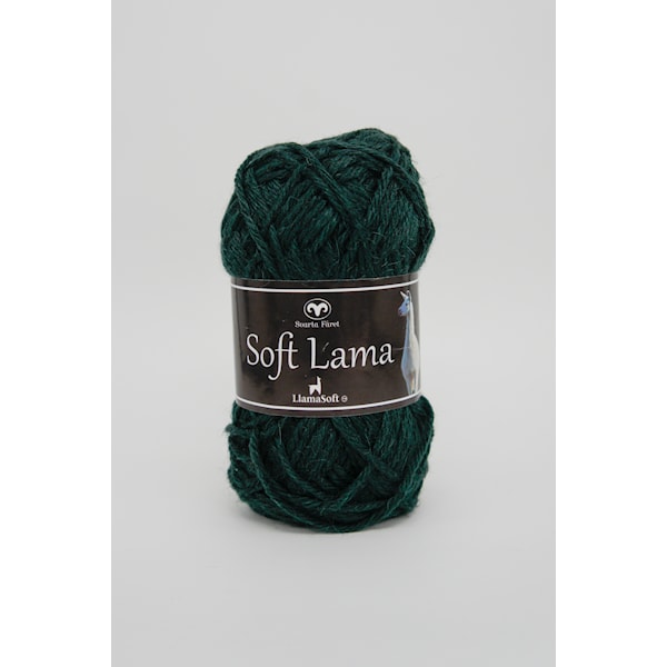 Svarta Fåret Soft Lama Garn Babylama 50 g mørk grønn 86