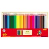 Träfärgpennor i låda 40 färger, Sense
