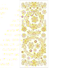 Klistermärken Julstjärnor 1 ark Guld