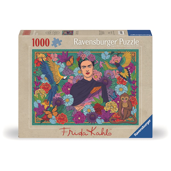 Frida Kahlo’s Paradise: Parrot, Monkey and Blooms Pussel 1000 bitar, Ravesnburger