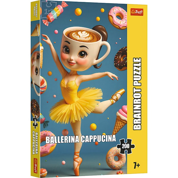 Italian Brainrot Ballerina Cappuccina Pussel 200 Bitar Trefl