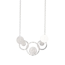 Bud To Rose, Shadow Kort Halskjede, Sølv