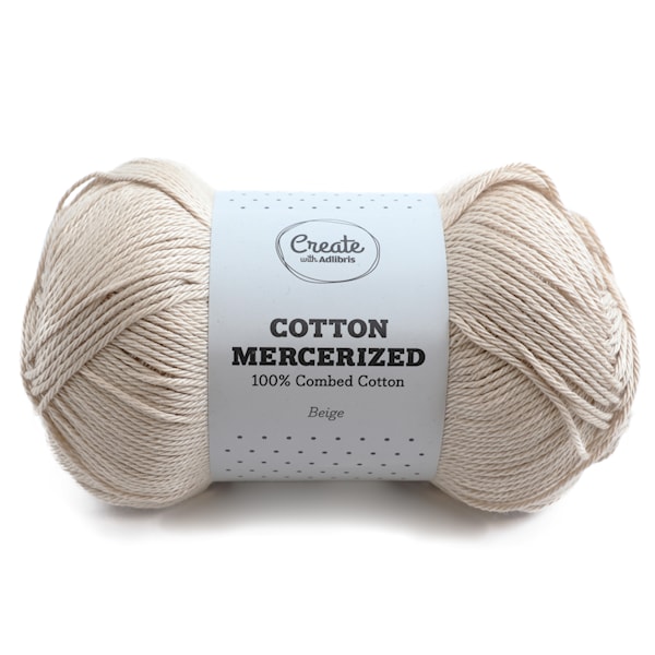 Adlibris Cotton Mercerized 100g Beige A323