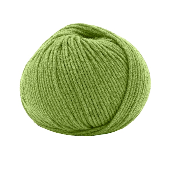 Maxi Soft Merino 50 g Verde/Vespola 13277 Lana Gatto