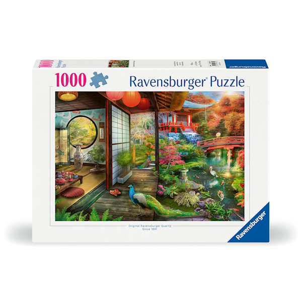 Pussel Japanese Garden Teahouse 1000 bitar, Ravensburger