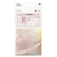 Transferfolie, Champagne, 6 pack, 90 x 150 mm